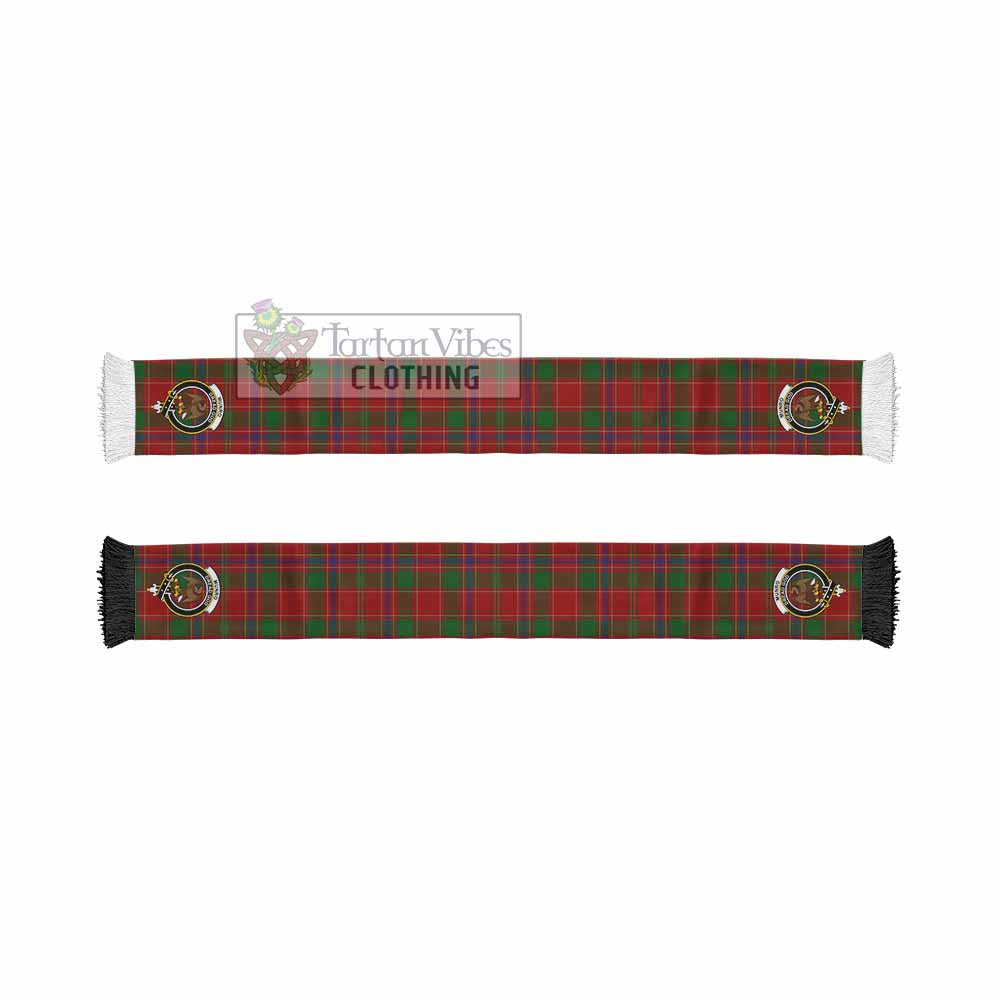 Tartan Vibes Clothing Munro (Monroe) Tartan Ruffneck Scarf with Family Crest