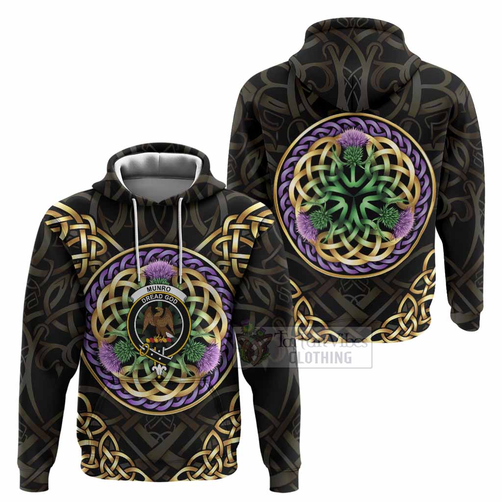Munro (Monroe) Clan Crest Hoodie Celtic Scottish Thistle