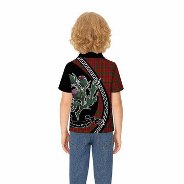 Munro (Monroe) Family Crest Tartan Kid Polo Shirt Alba Thistle Inspired - Tartan Vibes Clothing