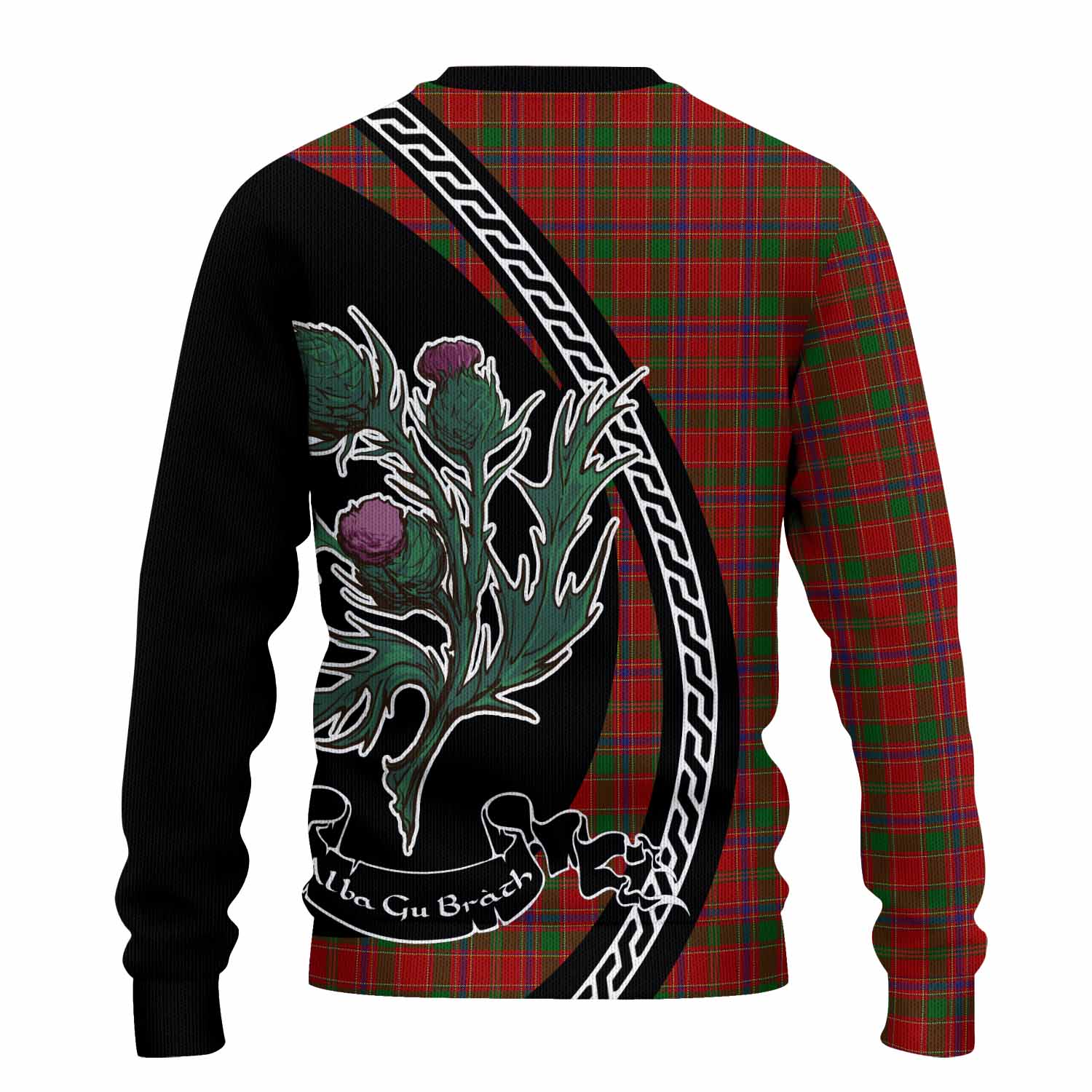 Munro (Monroe) Family Crest Tartan Knitted Sweater Alba Thistle Inspired - Tartan Vibes Clothing