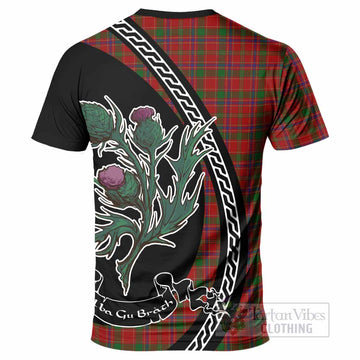 Munro (Monroe) Family Crest Tartan T-Shirt Alba Thistle Inspired
