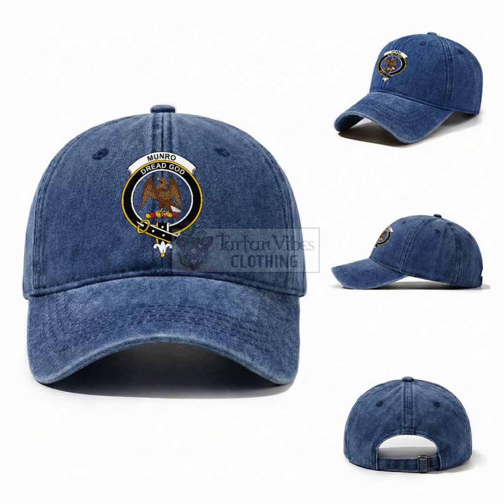Munro (Monroe) Scottish Clan Crest Washed Baseball Cap