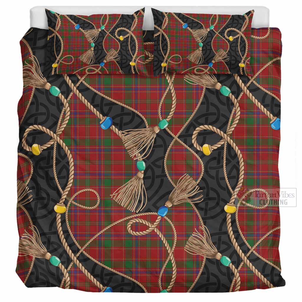 Munro (Monroe) Scottish Tartan Twisted Ropes Stylized Bedding Set UK Bedding Set UK Super King 104*94 inch - Tartan Vibes Clothing