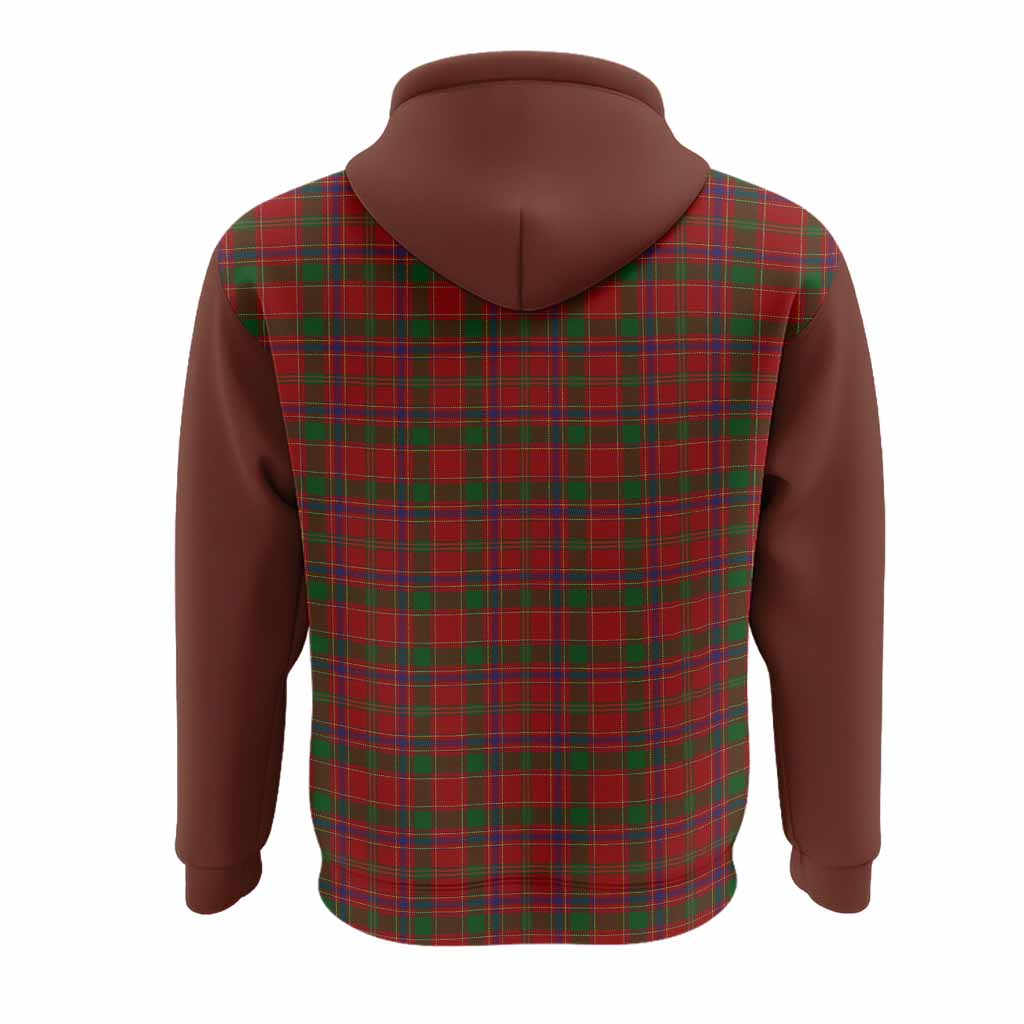 Munro (Monroe) Tartan Accent Hoodie with Family Crest