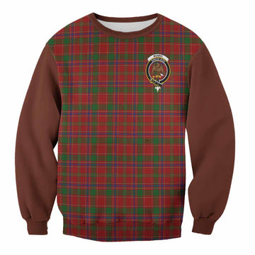 Munro (Monroe) Tartan Accent Sweatshirt with Family Crest