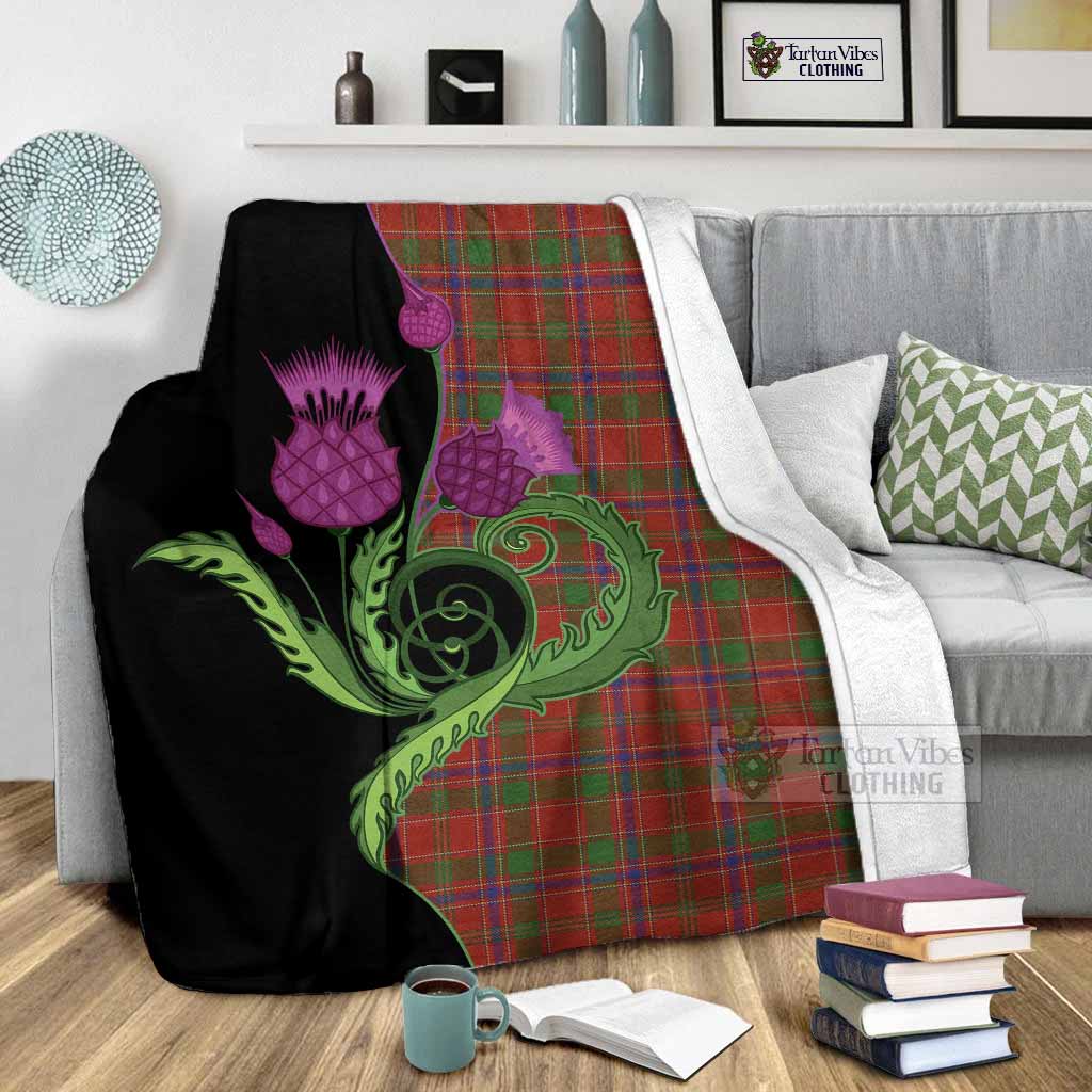 Munro (Monroe) Tartan Blanket Traditional Scottish Thistle - Tartan Vibes Clothing
