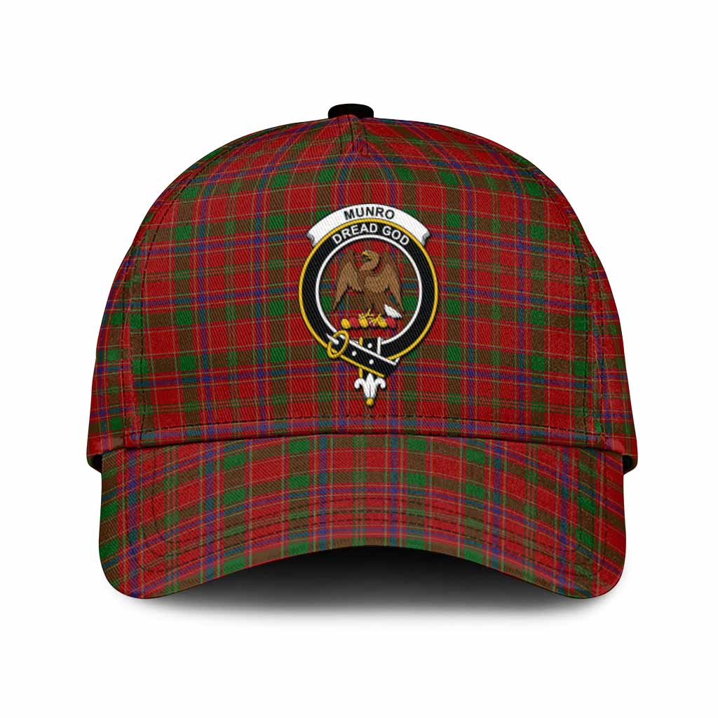 Munro (Monroe) Tartan Classic Cap with Family Crest