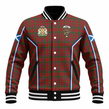 Munro (Monroe) Tartan Crest Baseball Jacket Scotland Coat of Arm Flag Style