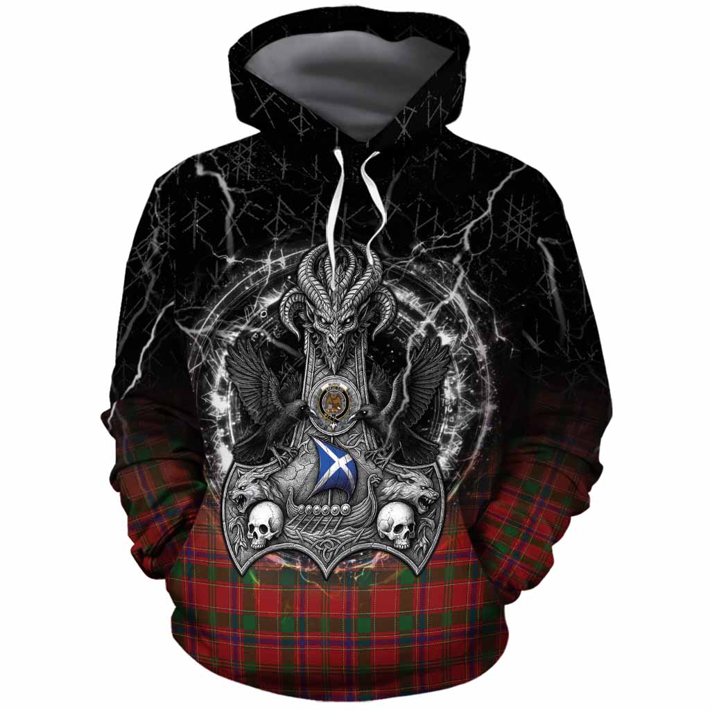 Munro (Monroe) Tartan Crest Cotton Hoodie Celtic Odin's Raven Legacy