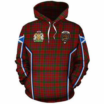 Munro (Monroe) Tartan Crest Cotton Hoodie Scotland Coat of Arm Flag Style