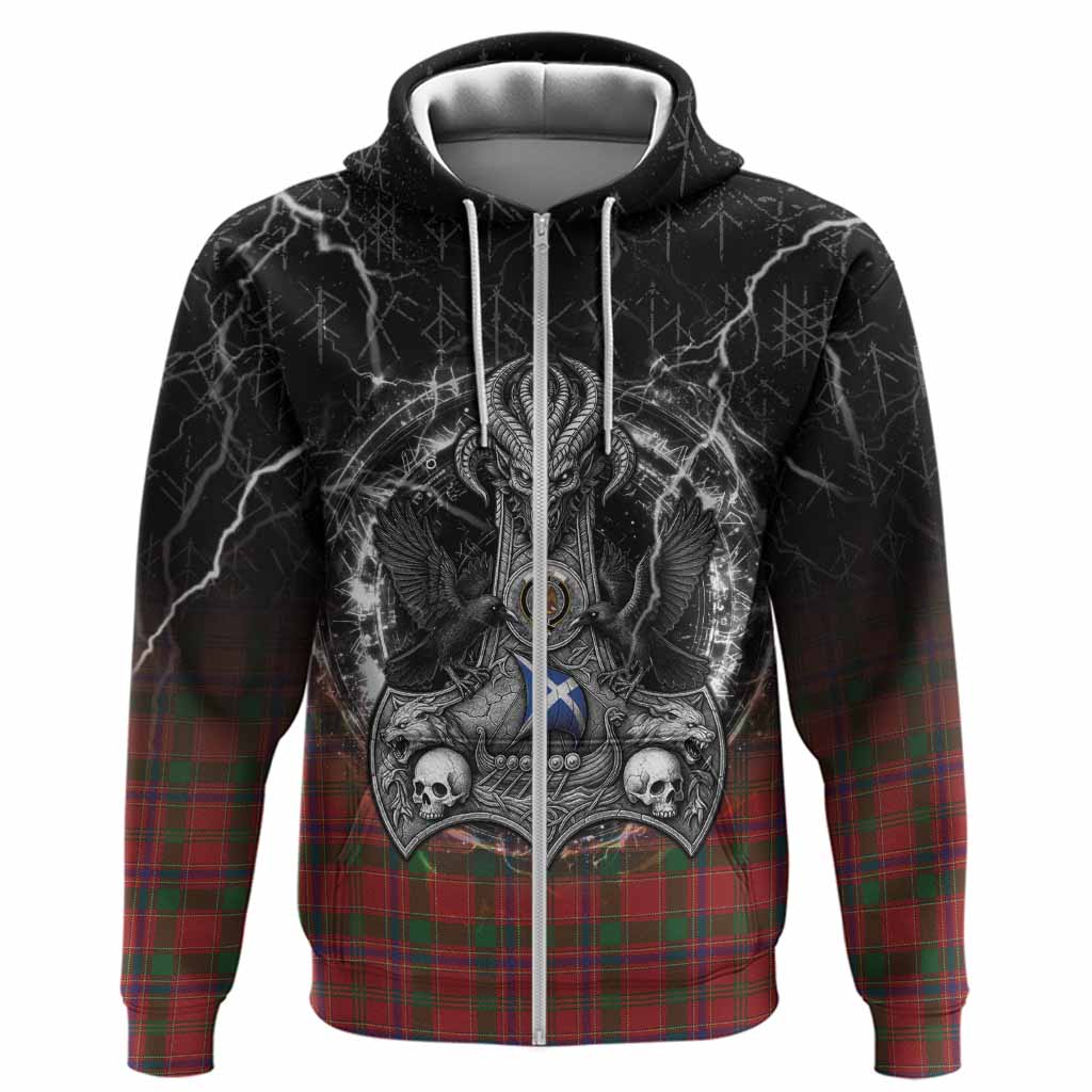 Munro (Monroe) Tartan Crest Hoodie Celtic Odin's Raven Legacy