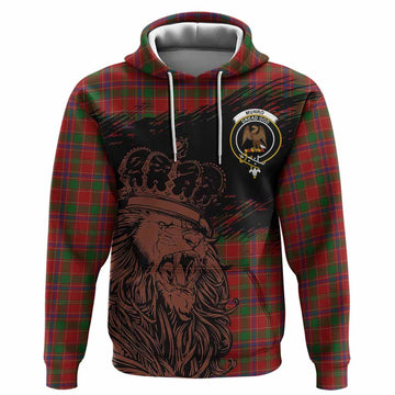 Munro (Monroe) Tartan Crest Hoodie Crowned Lion Heritage Style