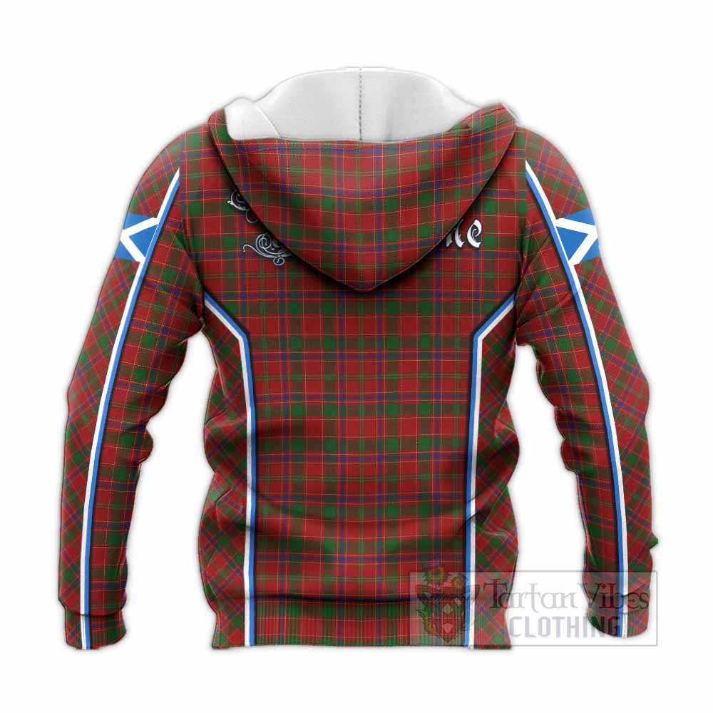 Munro (Monroe) Tartan Crest Knitted Hoodie Scotland Coat of Arm Flag Style - Tartan Vibes Clothing