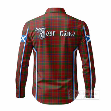 Munro (Monroe) Tartan Crest Long Sleeve Button Shirts Scotland Coat of Arm Flag Style