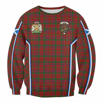 Munro (Monroe) Tartan Crest Sweatshirt Scotland Coat of Arm Flag Style