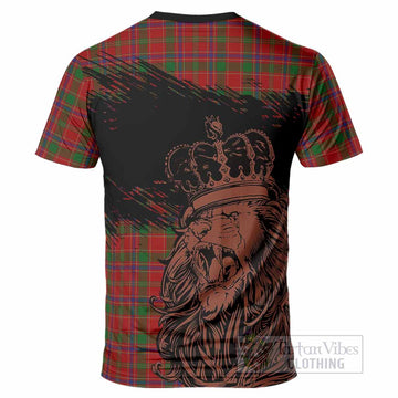 Munro (Monroe) Tartan Crest T-Shirt Crowned Lion Heritage Style