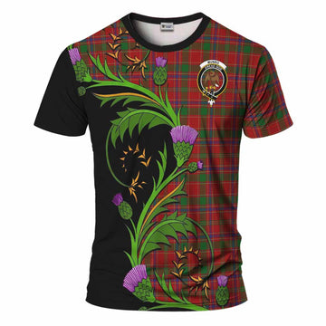 Munro (Monroe) Tartan Crest T-Shirt Scottish Thistle Pride Heritage Art