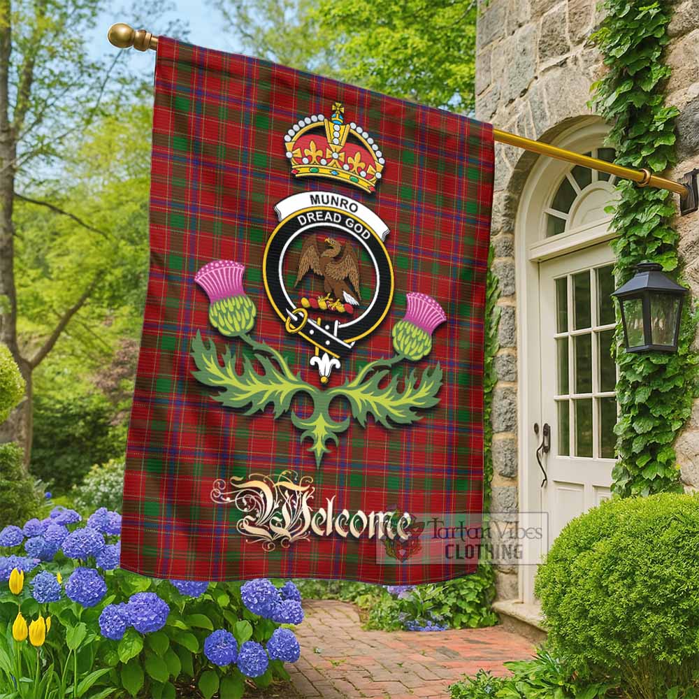 Munro (Monroe) Tartan Family Crest Garden Flag Royal Thistle Welcome Style - Tartan Vibes Clothing