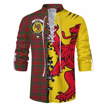 Munro (Monroe) Tartan Family Crest Ghillie Kilt Shirt Lion Rampant Honor