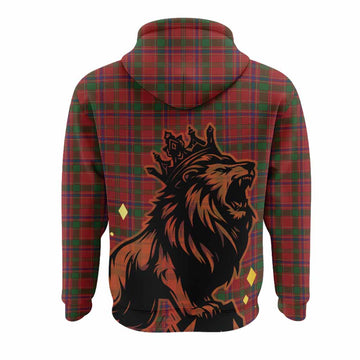 Munro (Monroe) Tartan Family Crest Hoodie Crowned Lion Roaring