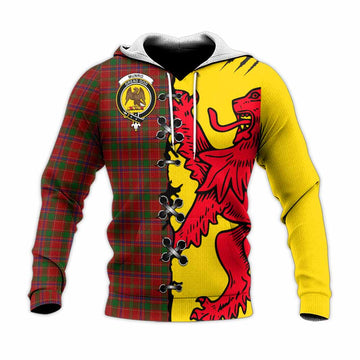 Munro (Monroe) Tartan Family Crest Knitted Hoodie Lion Rampant Honor