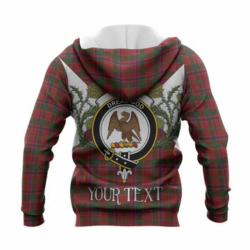 Munro (Monroe) Tartan Family Crest Knitted Hoodie Scottish Burns Night Thistle Floral