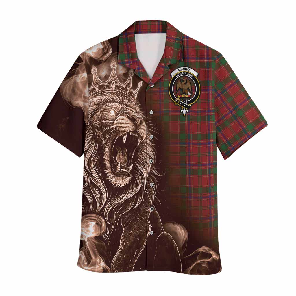 Munro (Monroe) Tartan Hawaiian Shirt Roaring Lion Heritage