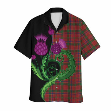 Munro (Monroe) Tartan Hawaiian Shirt Traditional Scottish Thistle