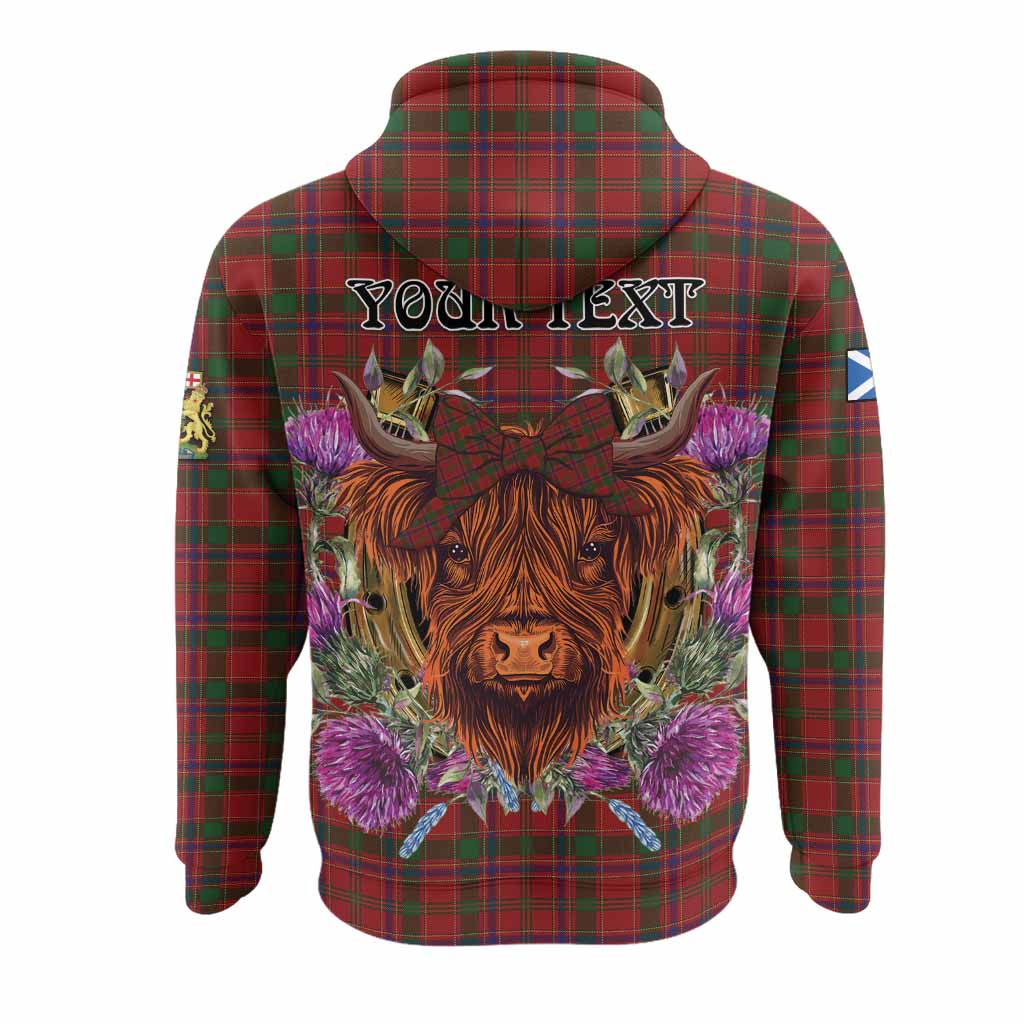 Munro (Monroe) Tartan Hoodie Scottish Thistle Heilan Coo