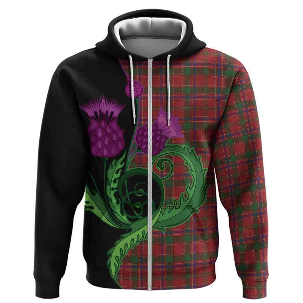 Munro (Monroe) Tartan Hoodie Traditional Scottish Thistle