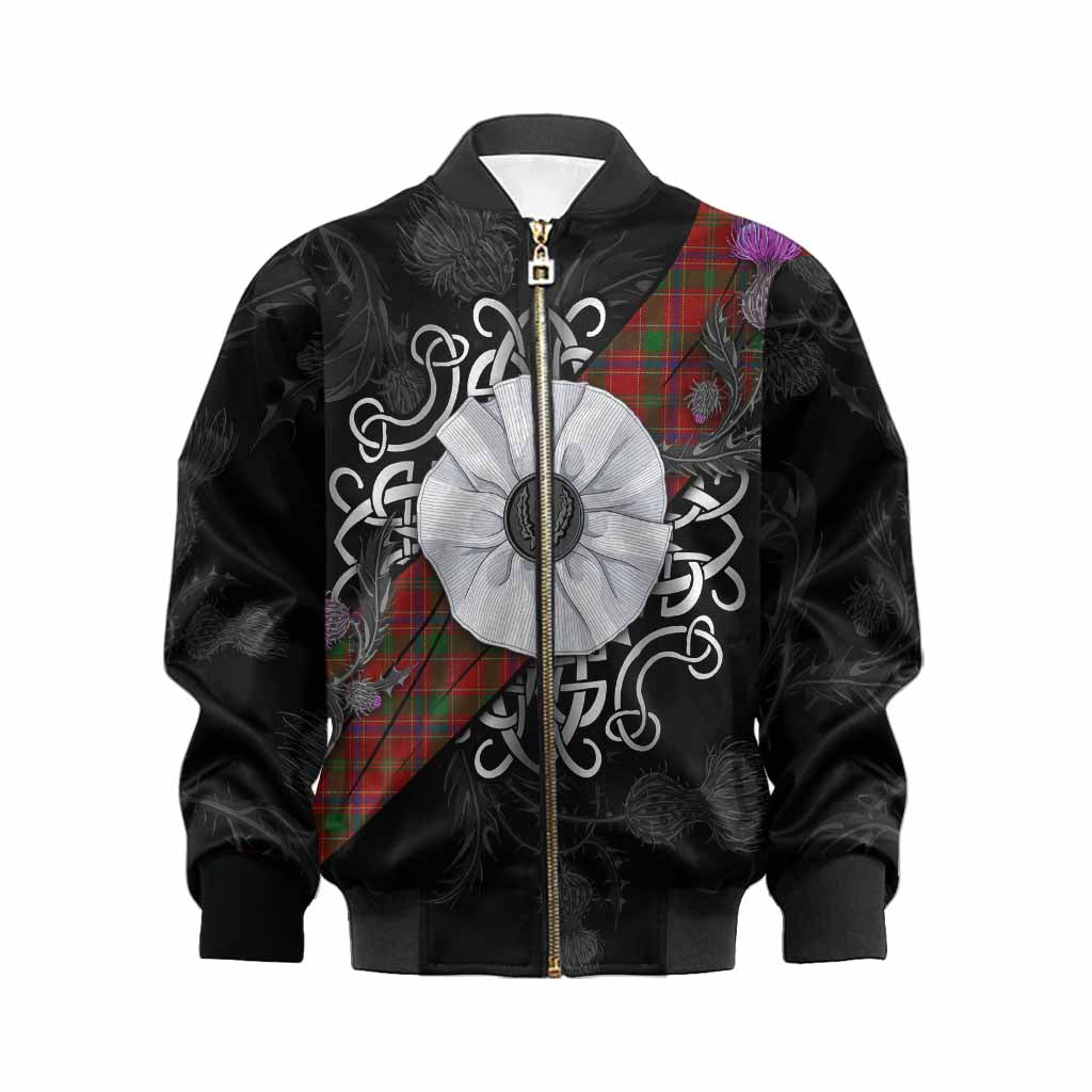 Munro (Monroe) Tartan Kid Bomber Jacket Jacobite White Rose Kid XS - Tartan Vibes Clothing