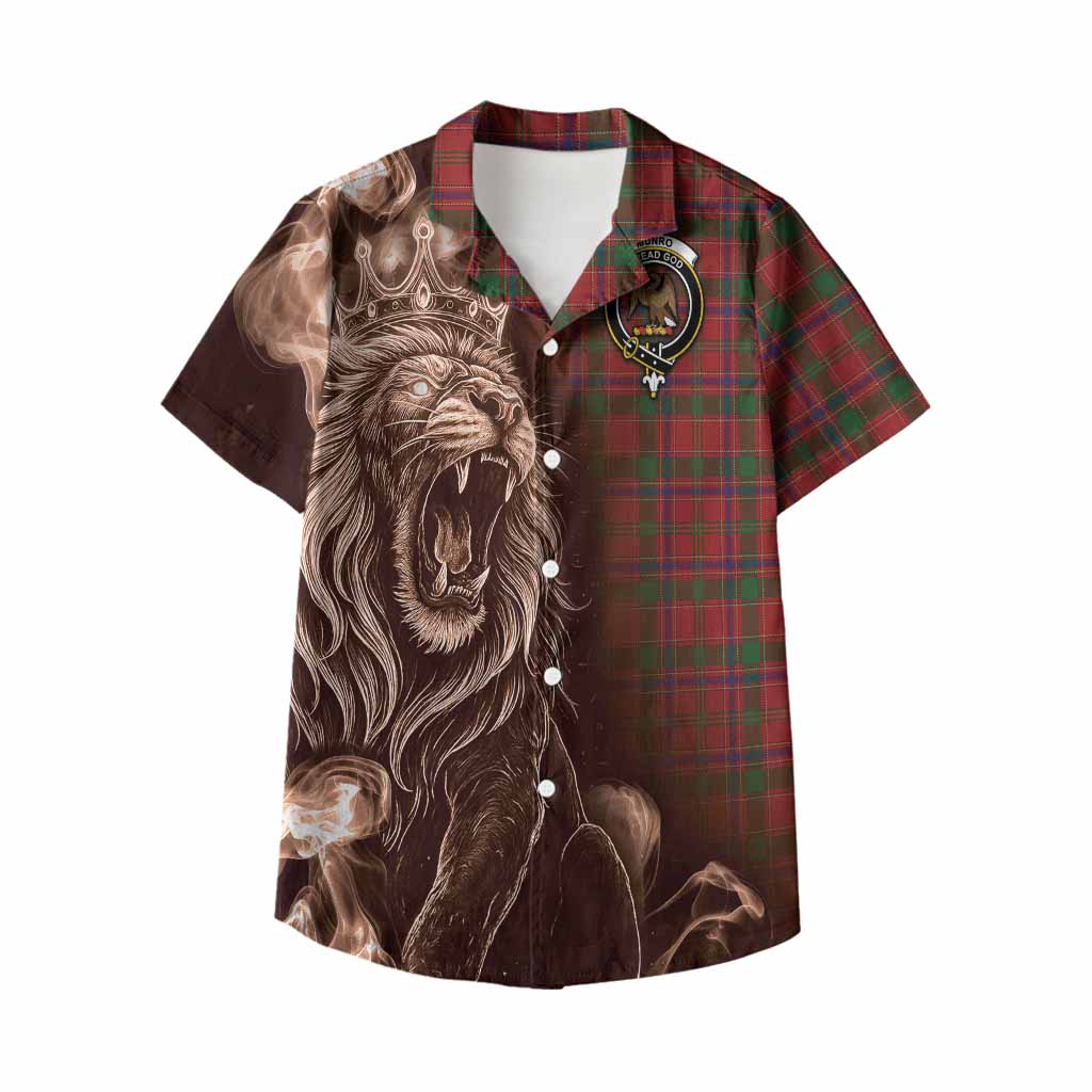 Munro (Monroe) Tartan Kid Hawaiian Shirt Roaring Lion Heritage