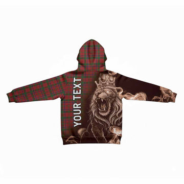 Munro (Monroe) Tartan Kid Hoodie Roaring Lion Heritage