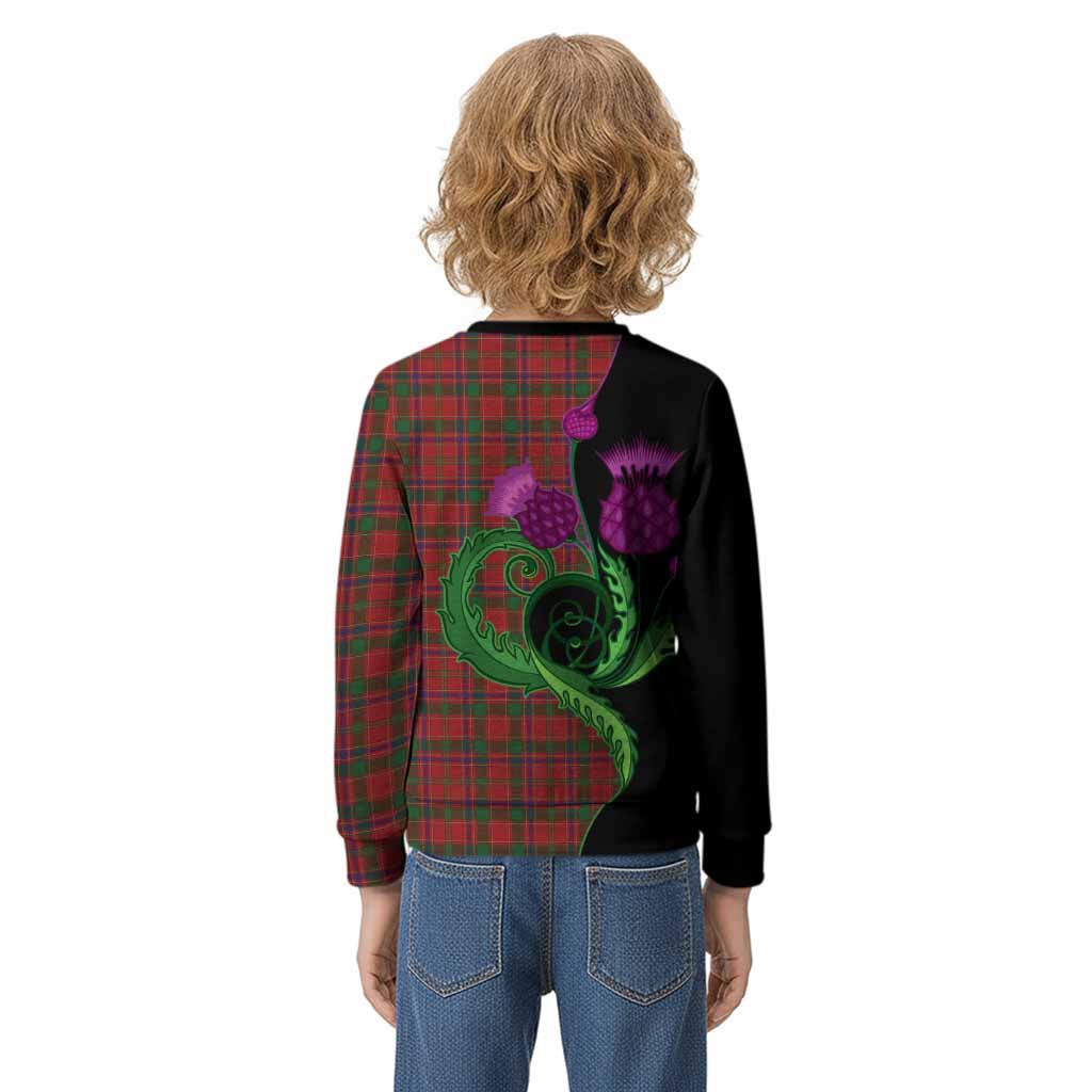 Munro (Monroe) Tartan Kid Knitted Sweatshirt Traditional Scottish Thistle