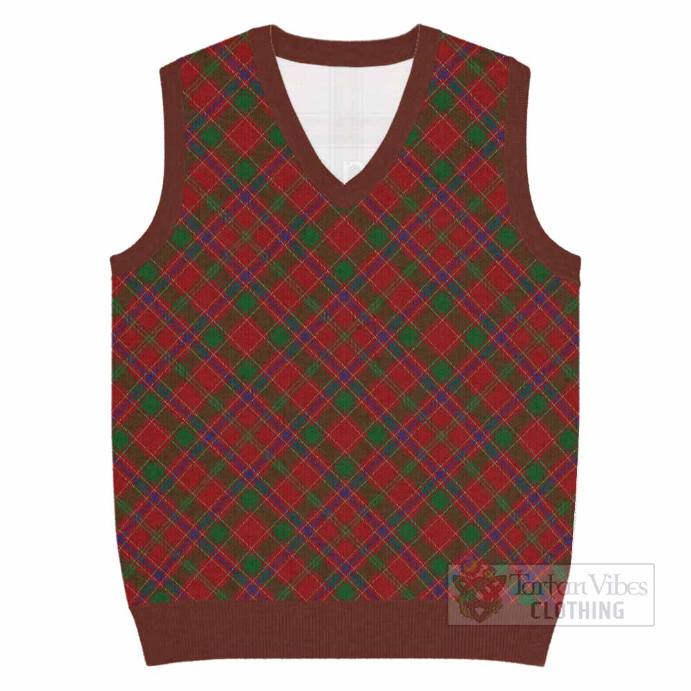 Munro (Monroe) Tartan  Knitted V-Neck Vest Cross Style