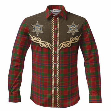 Munro (Monroe) Tartan Long Sleeve Button Shirts Bigfoot Riding The Kelpie Monster