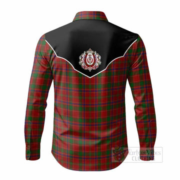 Munro (Monroe) Tartan Long Sleeve Button Shirts Horseshoe Ornament - Tartan Vibes Clothing