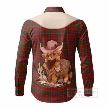 Munro (Monroe) Tartan Long Sleeve Button Shirts Wee Coo Cowgirl Cute Style - Tartan Vibes Clothing