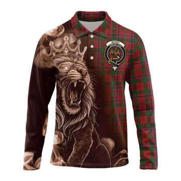 Munro (Monroe) Tartan Long Sleeve Polo Shirt Roaring Lion Heritage