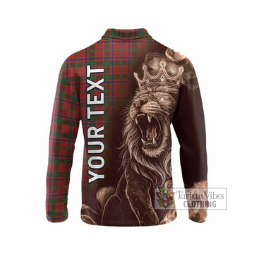 Munro (Monroe) Tartan Long Sleeve Polo Shirt Roaring Lion Heritage