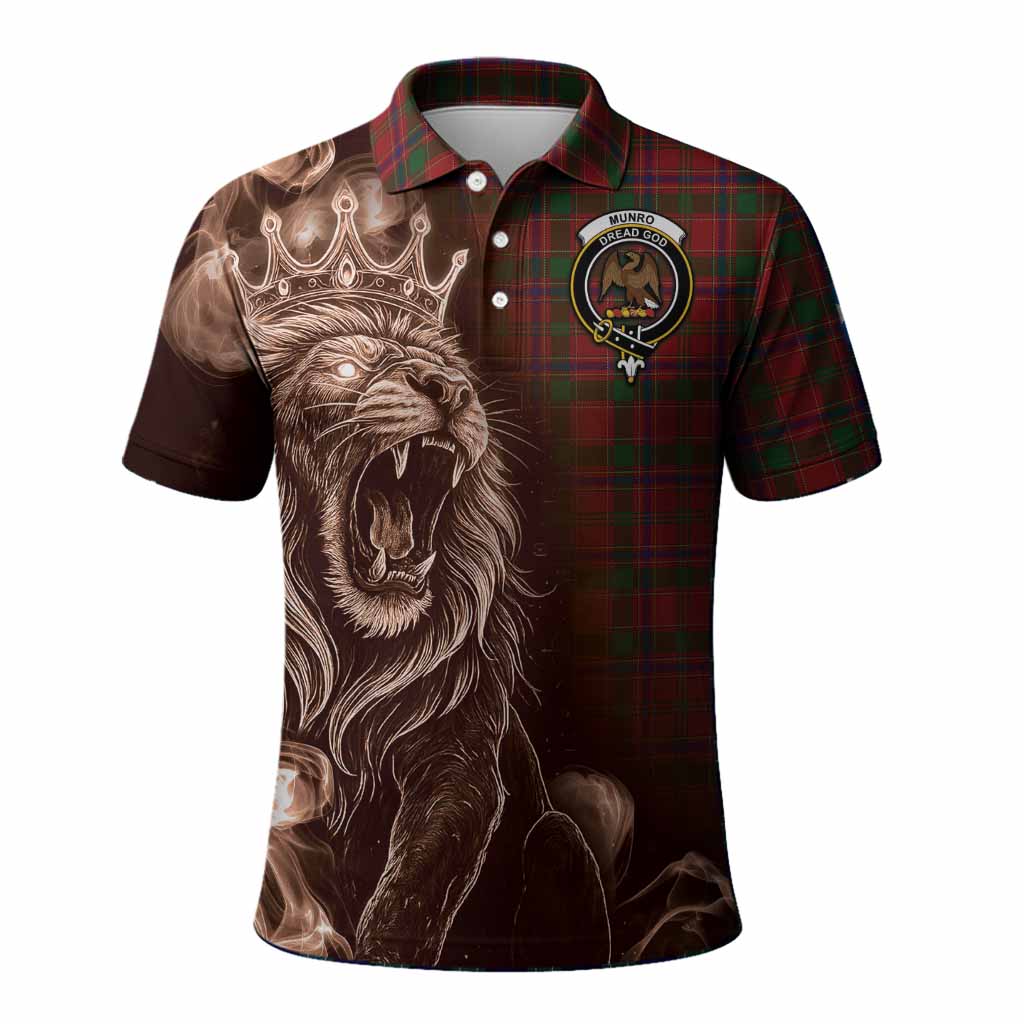 Munro (Monroe) Tartan Polo Shirt Roaring Lion Heritage