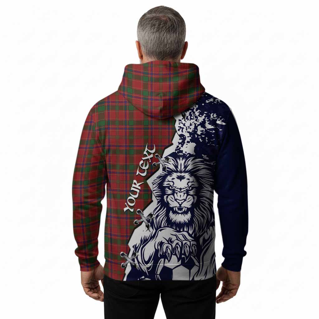 Munro (Monroe) Tartan Scottish Hoodie Angry Lion With Soccer Ball Style