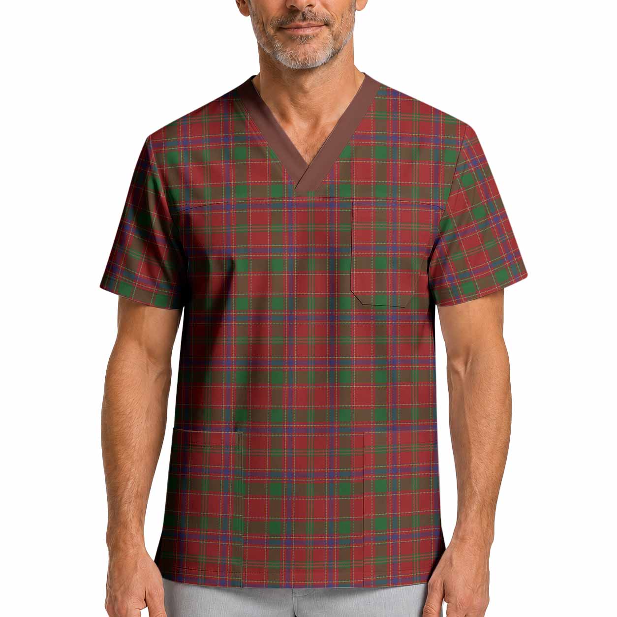 Munro (Monroe) Tartan Scrub Top XL - Tartan Vibes Clothing
