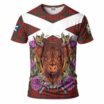 Munro (Monroe) Tartan T-Shirt Scottish Thistle Heilan Coo