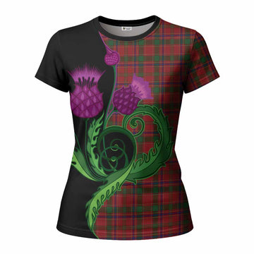 Munro (Monroe) Tartan Women T shirt Traditional Scottish Thistle
