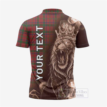 Munro (Monroe) Tartan Zipper Polo Shirt Roaring Lion Heritage