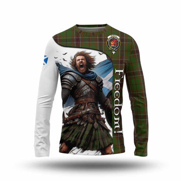 Tartan Vibes Clothing Murphy Crest Tartan Long Sleeve T-Shirt Inspired by the Freedom of Scottish Warrior