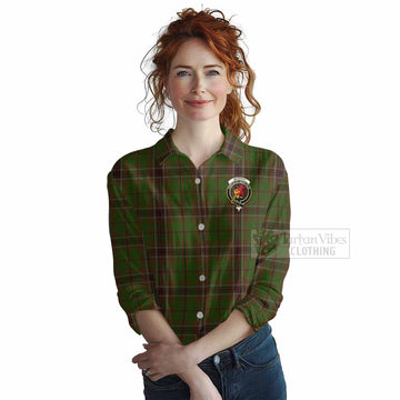 Murphy Tartan Women's Casual Shirt with Family Crest DNA In Me Style Female - Tartan Vibes Clothing