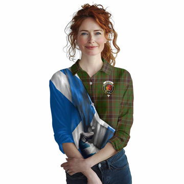 Murphy Tartan Women's Casual Shirt with Family Crest Scotland Patriotic Style Female - Tartan Vibes Clothing