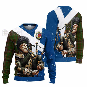 Murphy Tartan Knitted Sweater with Family Crest Scottish Bagpiper Vibes Unisex - Tartan Vibes Clothing